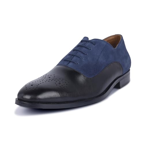 Image of LOUIS STITCH Men's Formal Shoes | Handcrafted European Leather Brogues | Lace-Up Style for Business, Formal (LSEUBGSU)