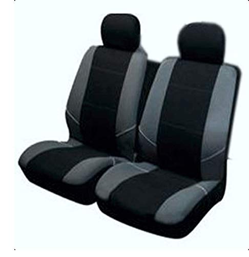 Auto Companion Juego de 4 Fundas de Asiento universales, Color Negro y Gris