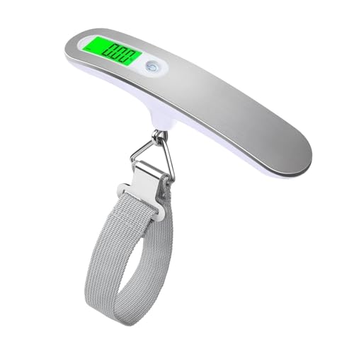 4PC Portable Digital Mini Weighing Scales, 50KG Capacity Handheld Electronic Weight Scale for Travel, Luggage, Food, and Parcel Measurement