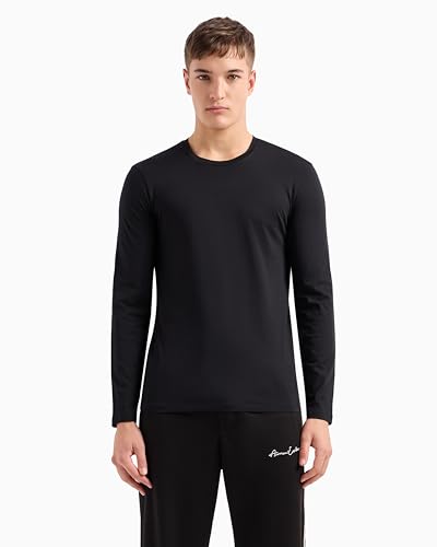 Image of Armani Exchange Men's Basic Long Sleeve Jersey Crew Neck Tee