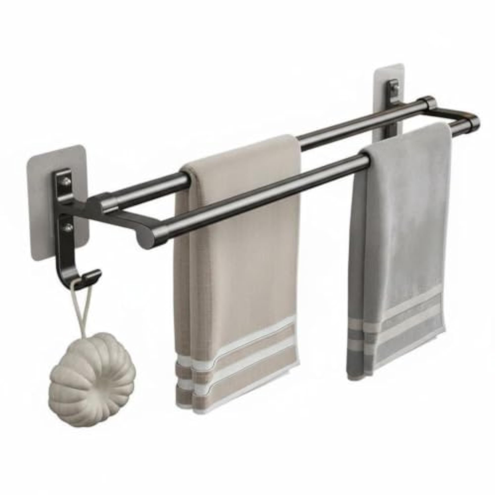 Double Bar Rust-Resistant Towel Rail for Home