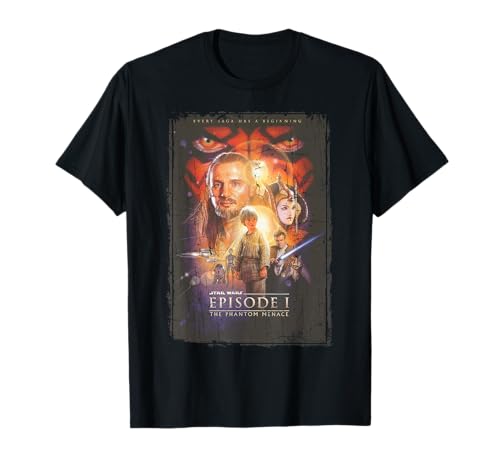 T-shirt Star Wars The Phantom Menace vêtement vintage de film