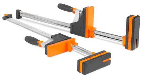 WEN 24-Inch 2000-Pound Parallel Jaw Clamp and Spreader Set, Two-Pack (CLP122)