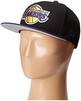 NBA Los Angeles Lakers Men's 2-Tone 59FIFTY Fitted Cap, 8, Black
