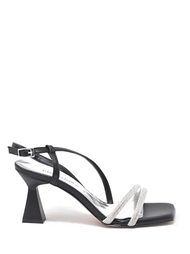 Sandales à talons femme noir confortables pour marcher sans douleur