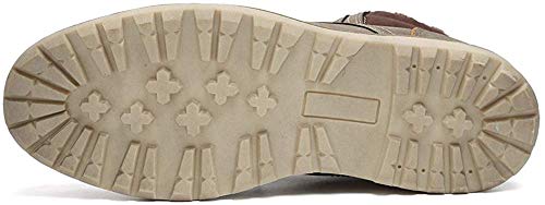 Quicksilk EYUSHIJIA Men's Waterproof Snow Boots Hiking Boot (9 D(M) US, Light Gray-Fur