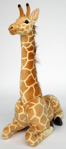 Wagner Plüschtier Giraffe - sitzened - 85 cm Plüschgiraffe Stoffgiraffe Kuscheltier
