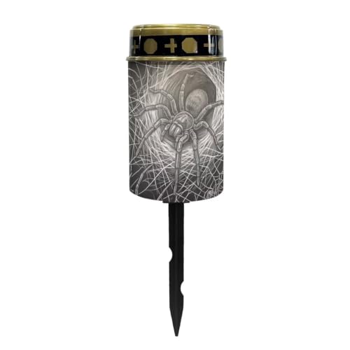 Image of Halloween Cemetery Solar Lights Flameless Candle | Waterproof Solar Powered Grave Lights, LED Flameless Candle for Prayer Grave Lights for Cemetery Decor, Outdoor Use