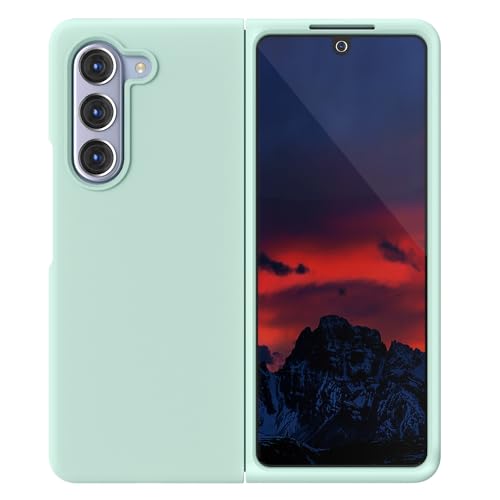 Coque silicone liquide pour Galaxy Z Fold 5 doublure microfibre