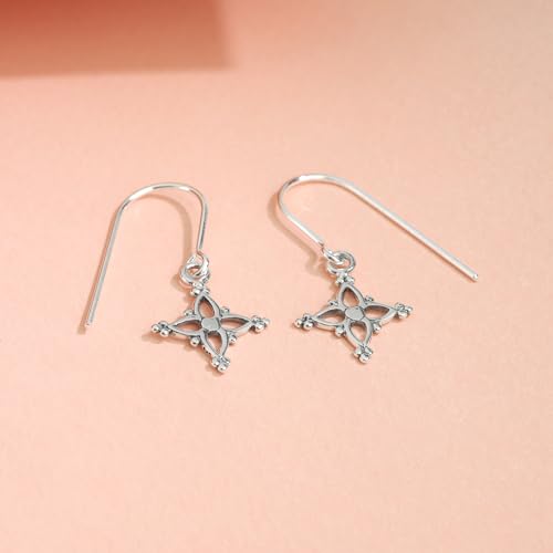 Boma Jewelry Sterling Silver Bohemian Star Dangle Earrings3