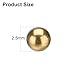 uxcell 200 Pcs 2.5 mm Bearing Balls H62 Brass G100 Precision Balls for Industrial Spheres, Machinery, Automotive, and DIY