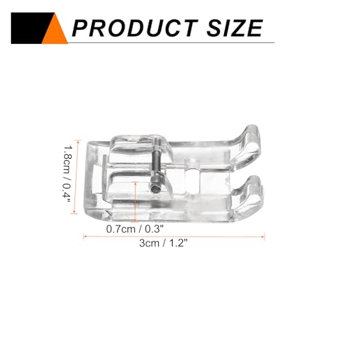 Prensatela Transparente 7mm Para Máquina de Coser Bajo Zanco miniatura 2