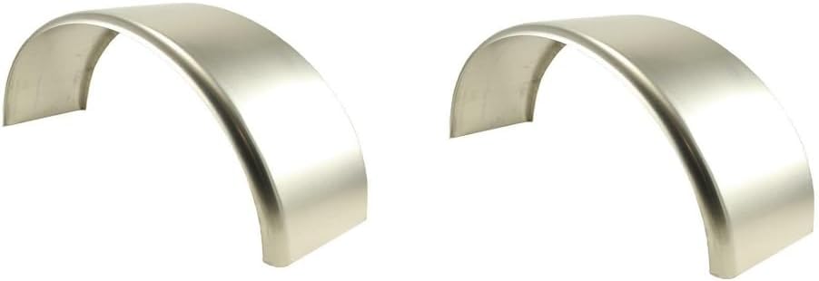 Round Smooth Aluminum Cargo Trailer Fenders 34" L x 17" H x 10" W, 2 Pack, Heavy-Duty, for Trailer