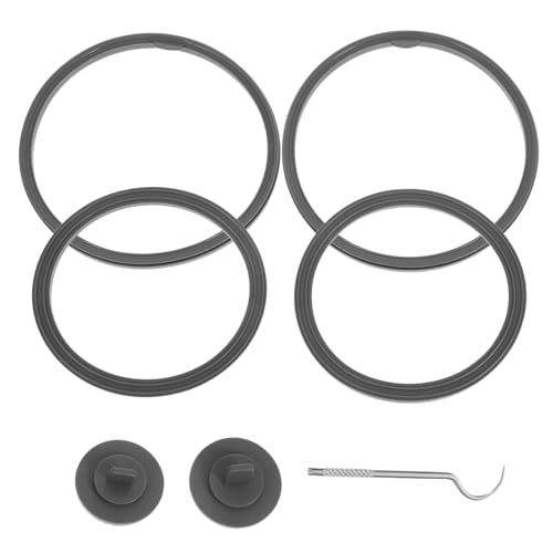 DOITOOL 7 Juntas de Repuesto para Botellas Mezcladoras de Proteínas Eléctricas, Juego de Juntas de Silicona Resistente y Sellado sin Fugas, con Gancho para Fácil Reemplazo y Limpieza,
