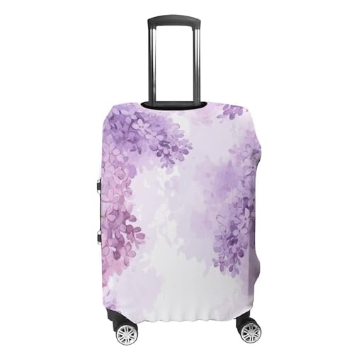 Carry on Luggage Cover Lilac Flowers in Blossom Suitcase Covers for Luggages Tsa Approved Travel Luggage Sleeve Protector Elastic Suitcase Protector Anti-Scratch Washable Fits 19-30 Inch Case -XL4