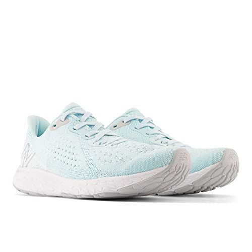 New Balance New Balance Women's Fresh Foam X Tempo V2 Running Shoe, Bleach Blue/Light Aluminum/Silver Metalic, 6 W