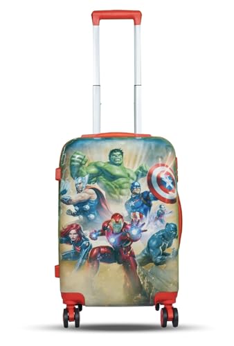 Image of ADSON Abs Kids Trolley 360 Rotating Luggage 360 Degree Wheels Avengers Non-Breakable 20 Inch Kids Hardsided Suitcase with 4 Wheels, 360 Degree Wheel Travel Trolley Bag (Design 21)