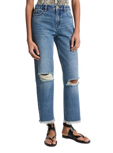 Michael Kors Women's Frayed Distressed Jean