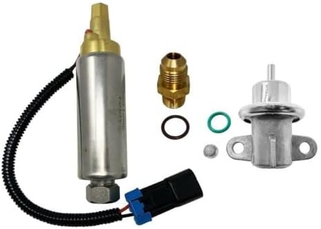 FP-188 Fuel Pump w/regulator For Mercury Mercruiser V6/V8 305/350/377/454/502 EFI (Non-Threaded)(High pressure) Replace # 861156A1 / 807949A1 by Fuel Pump Factory