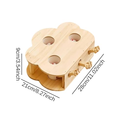 Jeu de frappe pour chat de haute qualité en bois durable - 3