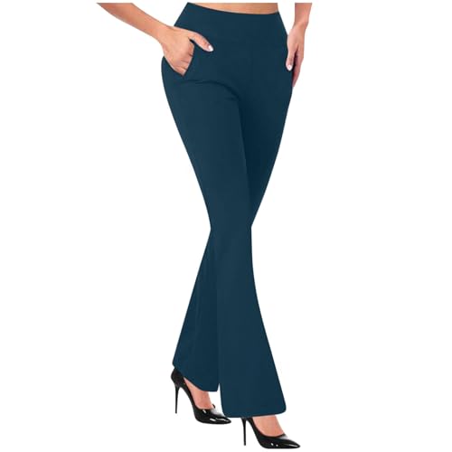 ABABC Dress Pants Women Tummy Control Work Pants with Pockets High Waist Stretchy Business Casual Pant Skinny