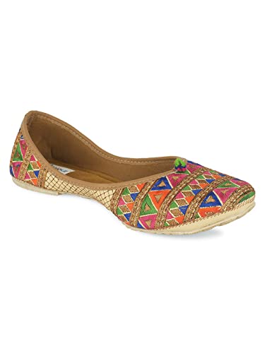 DesiColour Fashions Women's Multicolored Mojari - 7 UK-image-23