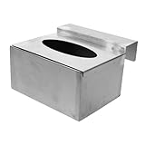 POPETPOP Dispensador De Guantes Industrial De Acero Inoxidable, Soporte De Guantera Montado Pared, Caja Organizadora Metálica para Laboratorio, Hospital y Cocina, Almacenamiento y Multifuncional