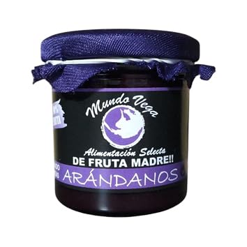 Mermelada de FRUTA MADRE 165gr Mundo Vega Artesana ARÁNDANOS (Pack 3 uds)