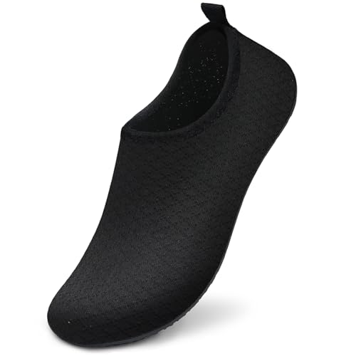 Image of WateLves Water Shoes for Womens Mens Barefoot Quick-Dry Aqua Socks for Beach Swim Surf Yoga Exercise New Translucent Color Soles