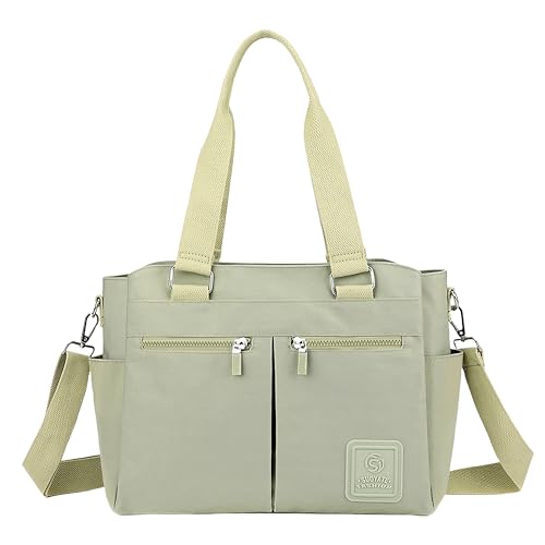 Bolsas de Ombro Satchel Crossbody Femininas Com Grande Capacidade Para Uso Diário Com Alça de Ombro Bolsa Tote Antissujeira Durável e Impermeável Para Trabalho e Lazer (Verde)