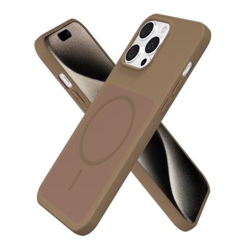 Coque iPhone 15 Pro Max aimantée antichoc en gel silicone souple et fin