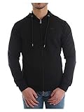  Armani Zip durch Logo-Kapuzenshirt Black Large