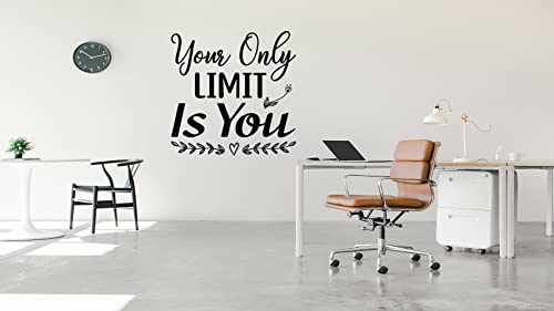 JVERF JBZ2583 Motivational Wall Sticker - Your Only Limit is