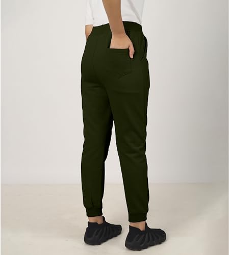 Image of KYDA KIDS Girl's Regular Cotton Joggers for Casual Wear, Jogging, Exercise& Walking (Pack of 1)