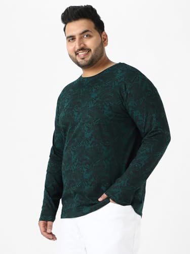 Image of Urbano Plus Men's Printed Full Sleeve Regular Fit Cotton T-Shirt