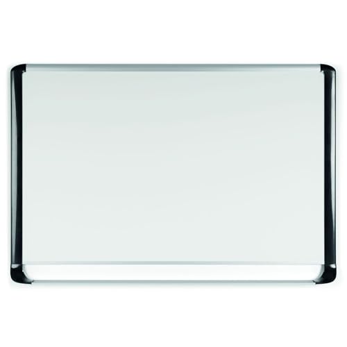 MasterVision MVI Series Magnetic Porcelain Dry Erase Board, Easy Clean, Scratch Resistant Wall Mounting Whiteboard, 48