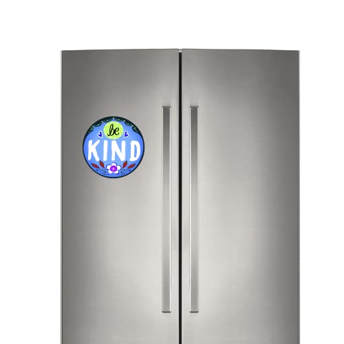 Imán decorativo azul redondo de 5.5 pulgadas miniatura 5