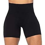 Sunzel No Front Seam Biker Shorts for Women with Pockets, Yoga Workout Gym Bike Shorts with Tummy Control - Image 2