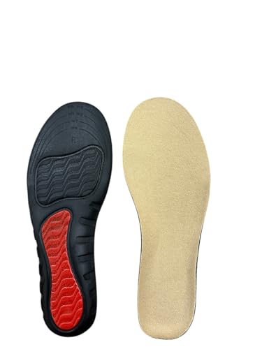 Ener-Gel Work Boot Insoles – Made in USA Shock-Absorbing for Foot, Heel Pain & Arch Support – Men's 6-9.5, Women's 6-10