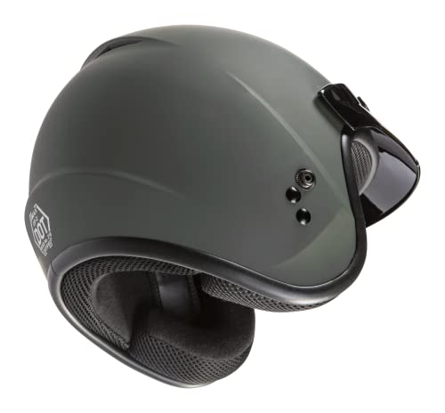 Gmax Of-2 Open-Face Helmet (Matte Green, X-Large) #TOP2