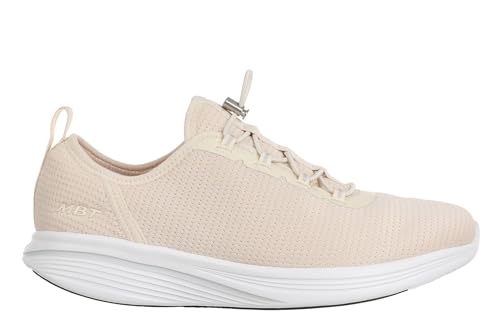 MBT KUGA Zapatillas de Deporte para Mujer Estilo Moderno. Deportivas para Caminar Anatómicas y Cómodas. Calzado Fisiológico Confort y Estabilidad con Suela Curva. Sneakers con Cordones. Color Rosa
