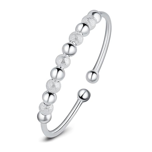 Image of Peora Silver Plated Adjustable Beads Pattern Bracelet Fancy Stylish Fashion Jewellery for Women