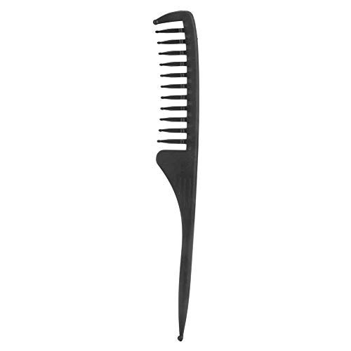 Peine profesional de peluquería con aceite retro para hombre, portátil, de dientes anchos y grandes.