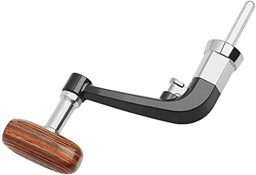 N-K Spinnrolle Griff Angelrolle Griffknopf Metall Kipphebel Holzklappknopf Ersatz Nützlich und praktisch