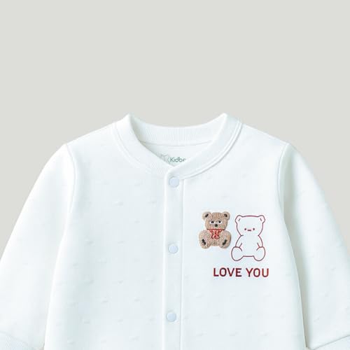 Image of Kidbea Soft Cotton Unisex Baby Onesie Romper | Cute & Multiple Prints Full Sleeve Sleepsuit for Infant | Comfortable Trendy Bodysuit