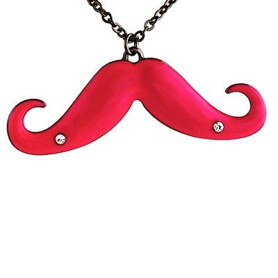 Western F.a.s.h.i.o.n Pink Mustache Necklace