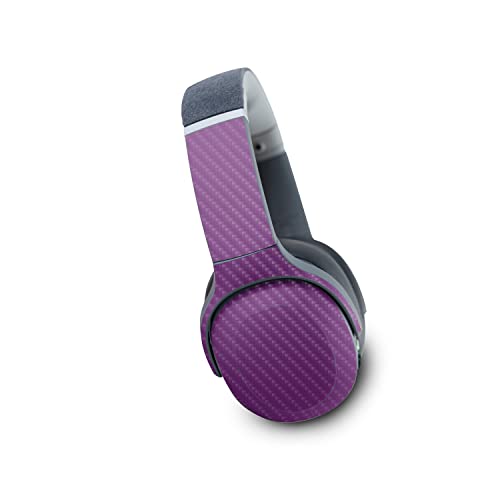 Image of MightySkins Carbon Fiber Skin Compatible with Skullcandy Crusher Evo Wireless - Solid Purple | Protective, Durable Textured Carbon Fiber Finish | Easy to Apply | Made in The USA