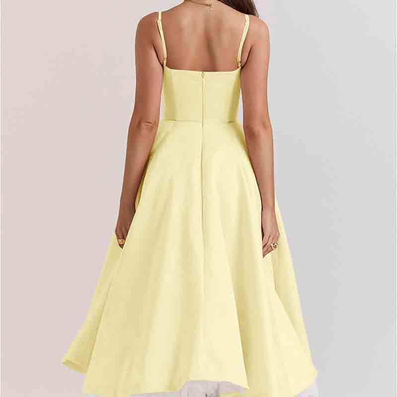 Women's Princess Dress French mesh Large Swing Double-Layer Suspender Dress Slim fit Skirt4