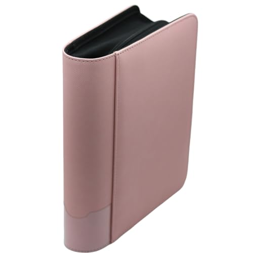 Image of greeting card book organizer,christmas card photo album,birthday card organizer binder,for greeting card box keepsake storage and display,holds 84 cards (pink)