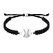 Sportybella - Baseball Rope Bracelet, Paracord Braided Unisex Sports Accessory for Players, Fans & Team Spirit (Black)